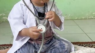 Si Kecil Jadi Dokter Buat Kucing yang Sakit 🥹🐱🩺