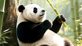 Funny Orange Cat Riding Motorbike with Panda 🛵🐼 | Cute AI Cat Video