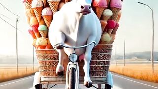 Hardworking Cow Selling Chocolates #ytshorts #cow #cartoon #animals #trending