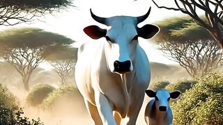 angry lion king attack on cow