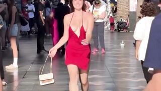 Beautiful cute 🥰girl red dress