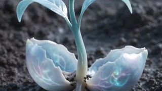 THIS FLOWER GLOWS LIKE THE MOON… 🌙💙😳