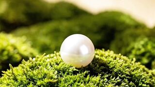 Botanical Pearl Art | Stunning Floral Design with Pearls & Natural Elements 🌸🤍