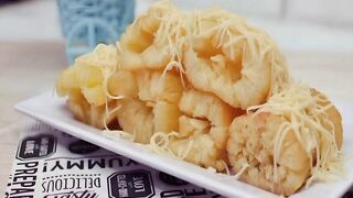 Singkong Keju. Cheesy Cassava. 芝士木薯. 起司木薯. チーズ入りキャッサバ. Маниок с сыром. Маніок із сиром.