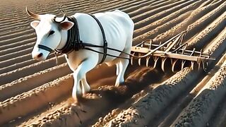 innocent cow vs naughty monkey