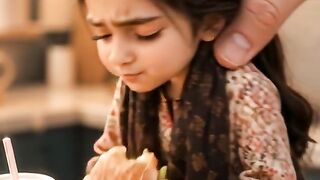 cute little girl cheat day exercise