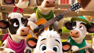 Beautiful story of cow and calf dance