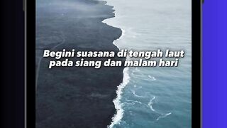 Laut Siang vs Laut Malam 😭🌊  #ocean  #radex  #fyp
