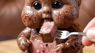 Seared Steak Yum Bub 🥩 #aiasmr #satisfyingvideo #eating #asmr #reels #usa #usashorts