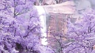 Pemandangan Air Terjun Dalong Solong China Negeri Dongeng