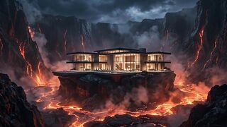 Would You Live Inside an Active Volcano? 🌋🏠