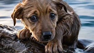 🐾 She Found Him Shaking, Alone in the Middle of the Ocean... What Happens Next Will Melt Your Heart! 🌊❤️