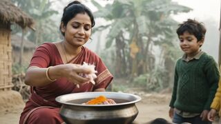 A Mother’s Love on a Cold Winter Morning | A Simple Village Family Story