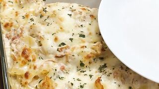 Chicken spaghetti lasanga bake