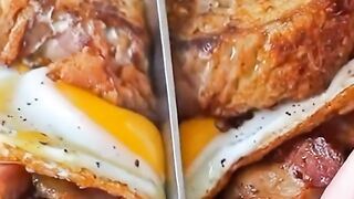 Egg & bread make sandwich easily