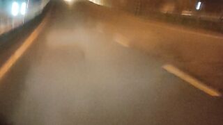 Night journey on the flyover