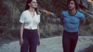 Boy and girl enjoy beautiful moment