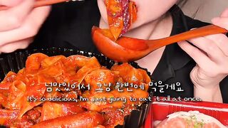 Korean Mokbang, spicy and delicious