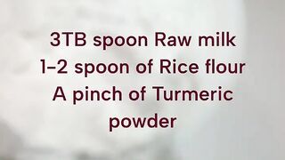 Raw Milk + Turmeric + Rice Flour Face Pack | Glowing Skin in 1 Week | Natural Exfoliating pack