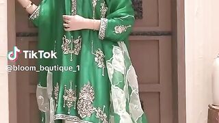Green Beautiful Latest Fancy Dress