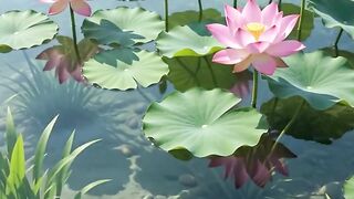 Fish is swim in beautiful lake