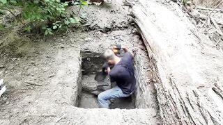 Building the Most Hidden Shelter Inside a Hollow Tree 🌳🏕️ | Part 4 #Bushcraft     #SurvivalSkills #USA
