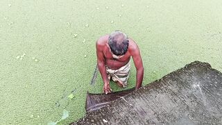 বুড়া কাকার মাছ ধরার দৃশ্য