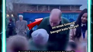 Unexpected... here is the British Prince's reaction upon meeting a Muslim child.