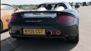 Lexus LFA v Porsche Carrera GT_ V10 SOUND TEST!