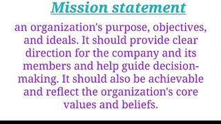 Mission statement