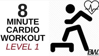 8 MINUTE CARDIO WORKOUT - LEVEL 1 _ Bodyweight Workouts