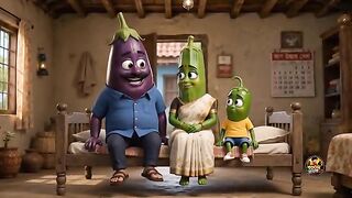 Poor Brinjal's son Chili today's story ##
