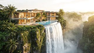 This Mansion Is Built on Top of a Giant Waterfall 😱🌊