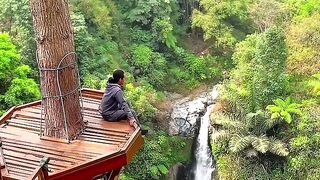 The Sound of This Waterfall Is Addictive! 😁🌊 | Kedung Kayang Waterfall