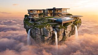 This Mansion Is Built on a Rock Floating in the Sky 😱🏠