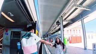 Train ride in Switzerland