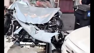 Crash extrem supercar lamborgini😭