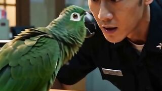 Funny talking parrot roast Police officer 🤣🤣🤣