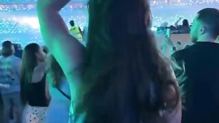 random video at badbunny concert