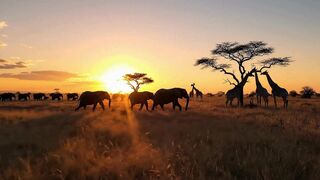 African wildlife - a short video about traveling through the landscape
