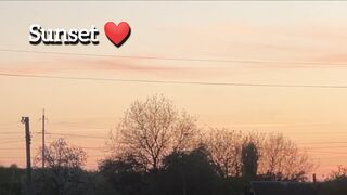 Today's sunset 🧡