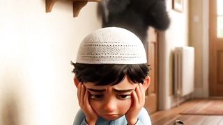 Cute Muslim animated boy Vs Evil 😈