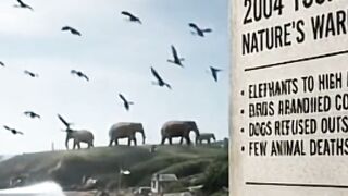 Animals escaped. Humans stayed. Guess who survived_