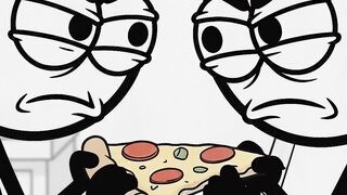 The Last Pizza Slice 🍕😂 | Stickman Battle