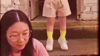 Little girl funny movement