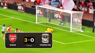 Arsenal berhasil mengalahkan tim promosi Coventry City dengan  skor telak 3-0 dalam laga pembuka Premier League