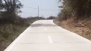 The road to Jebrod, which has just been completed, is