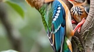 A colorful bird