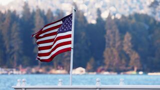 🇺🇸 American Flag Waving in the Wind | USA Flag