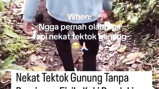 Niat Hati Healing Estetik, Kaki Malah Cosplay Jadi Karakter Roblox Gara-Gara Nekat Tektok Gunung Tanpa Persiapan!
